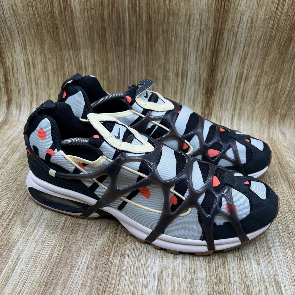 Nike Air Max Kukini 'Abstract' Men's Size 12 Black Grey Laceless Cage DX8004-001